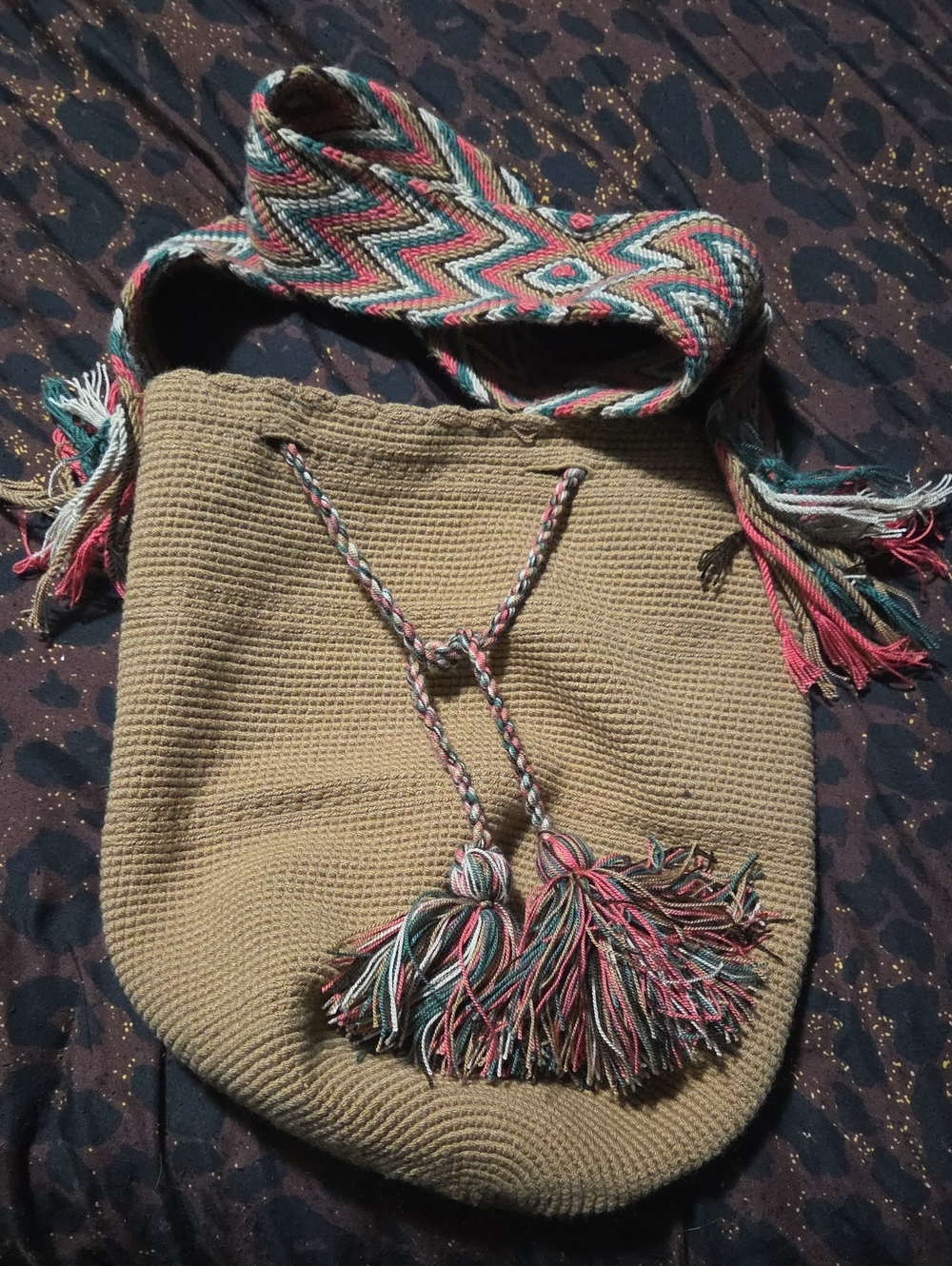 Handwoven Wayuu Mochila Bag